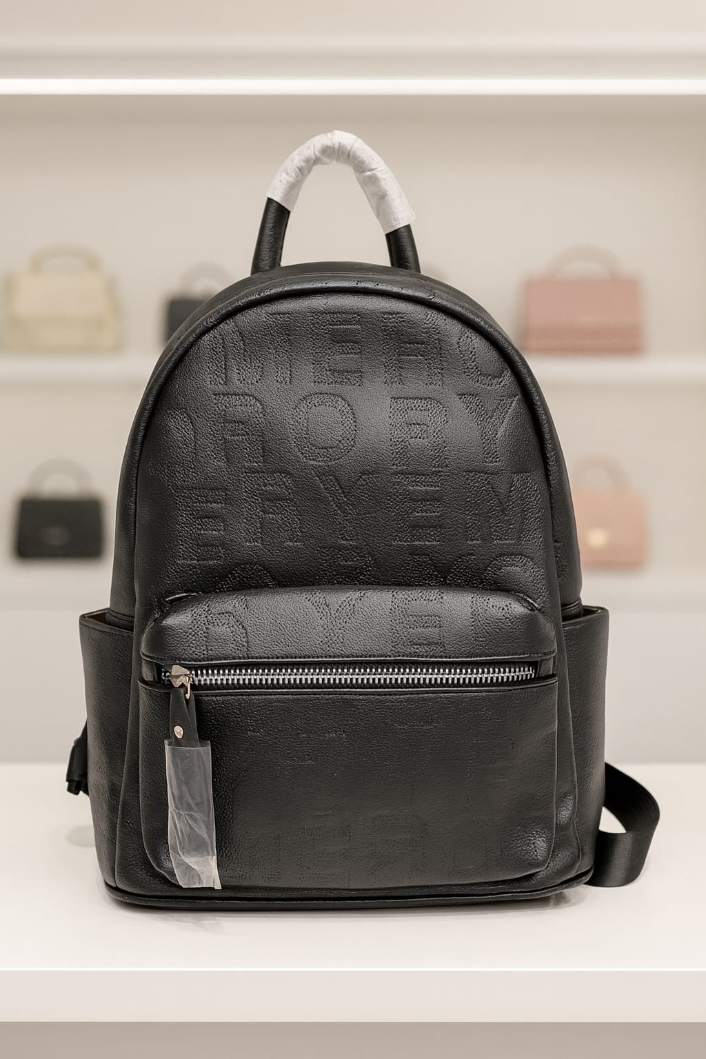 Premium White PU Leather Backpack for Office, Travel & Daily Use – Stylish Imported Quality Bag