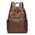 Classy Wardrobe Metro Smooth Satin Daypack – 14"x11" Coffee Brown