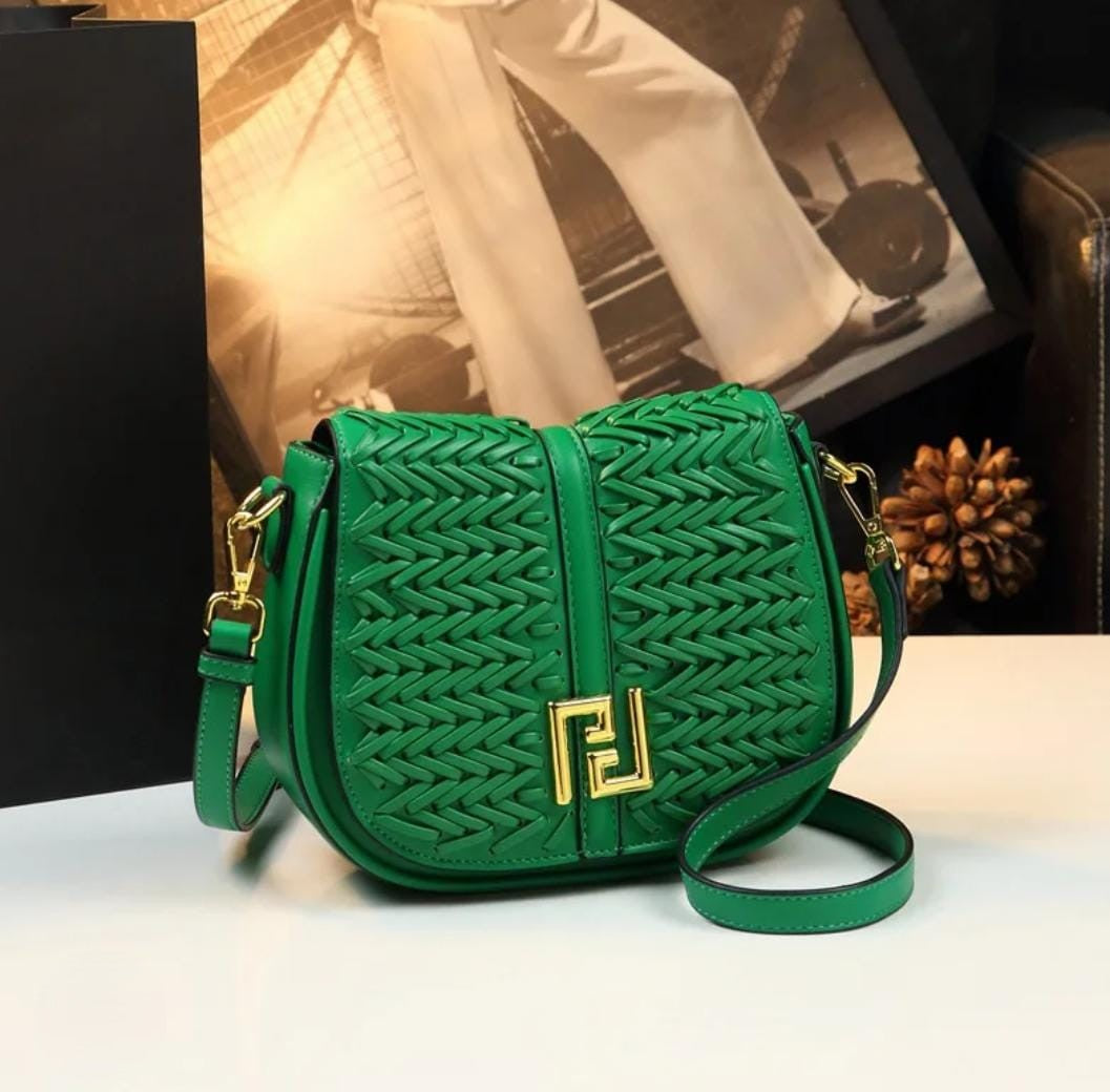 Classy Wardrobe Siena Lattice Mini Crossbody – 8&quot;x7&quot; Tan PU