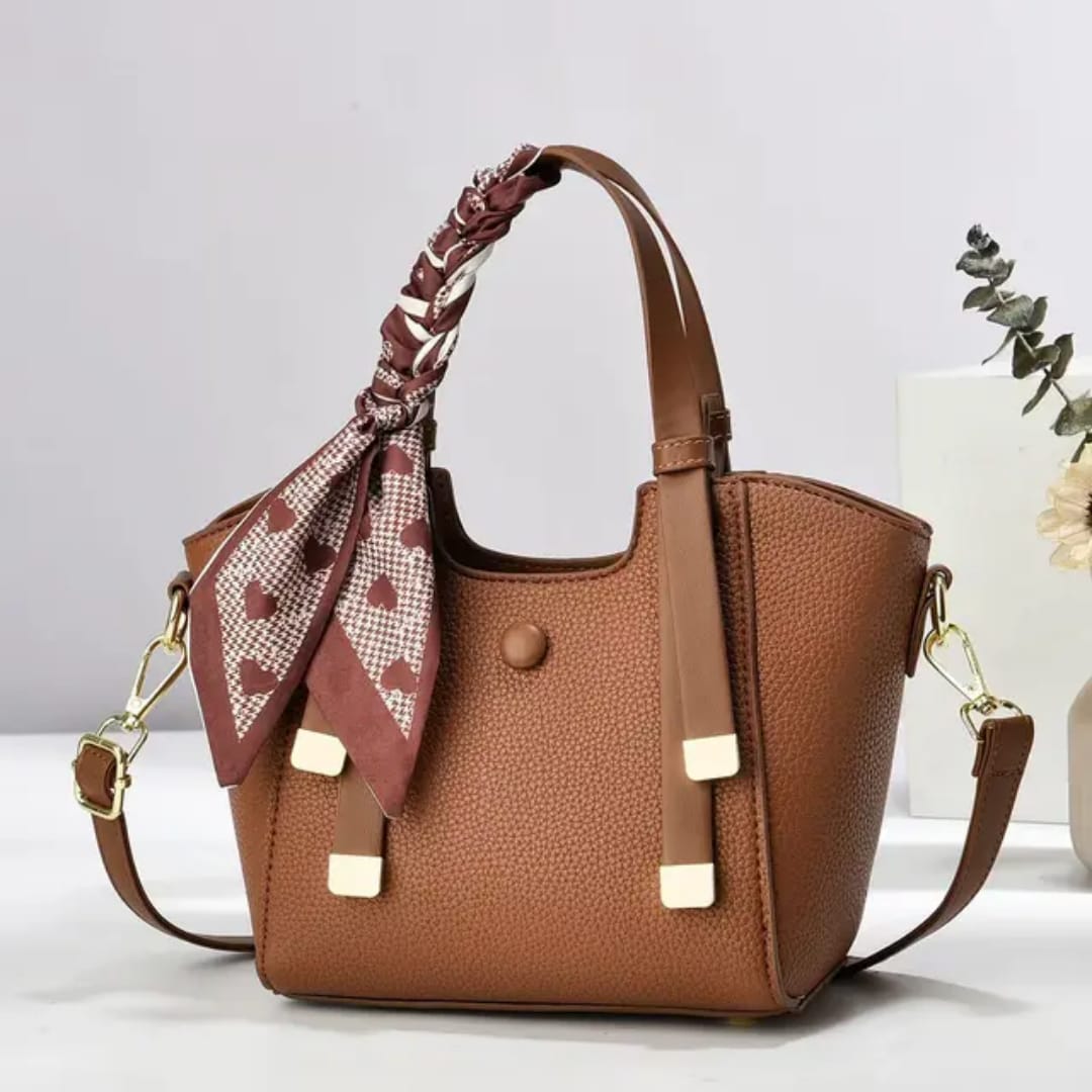 Classy Wardrobe Premium PU Leather Handbag – Elegant Shoulder &amp; Office Tote