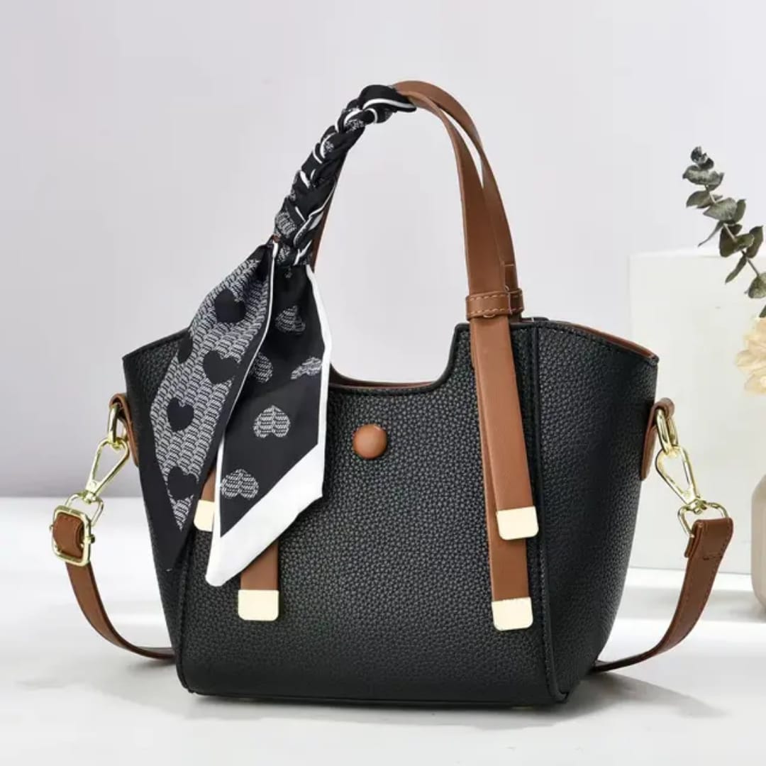 Classy Wardrobe Premium PU Leather Handbag – Elegant Shoulder &amp; Office Tote