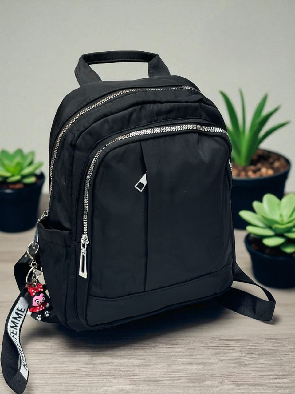 Classy Wardrobe Imported Black Backpack – Multi-Pocket Satin Finish | Office, Market &amp; Daily Use