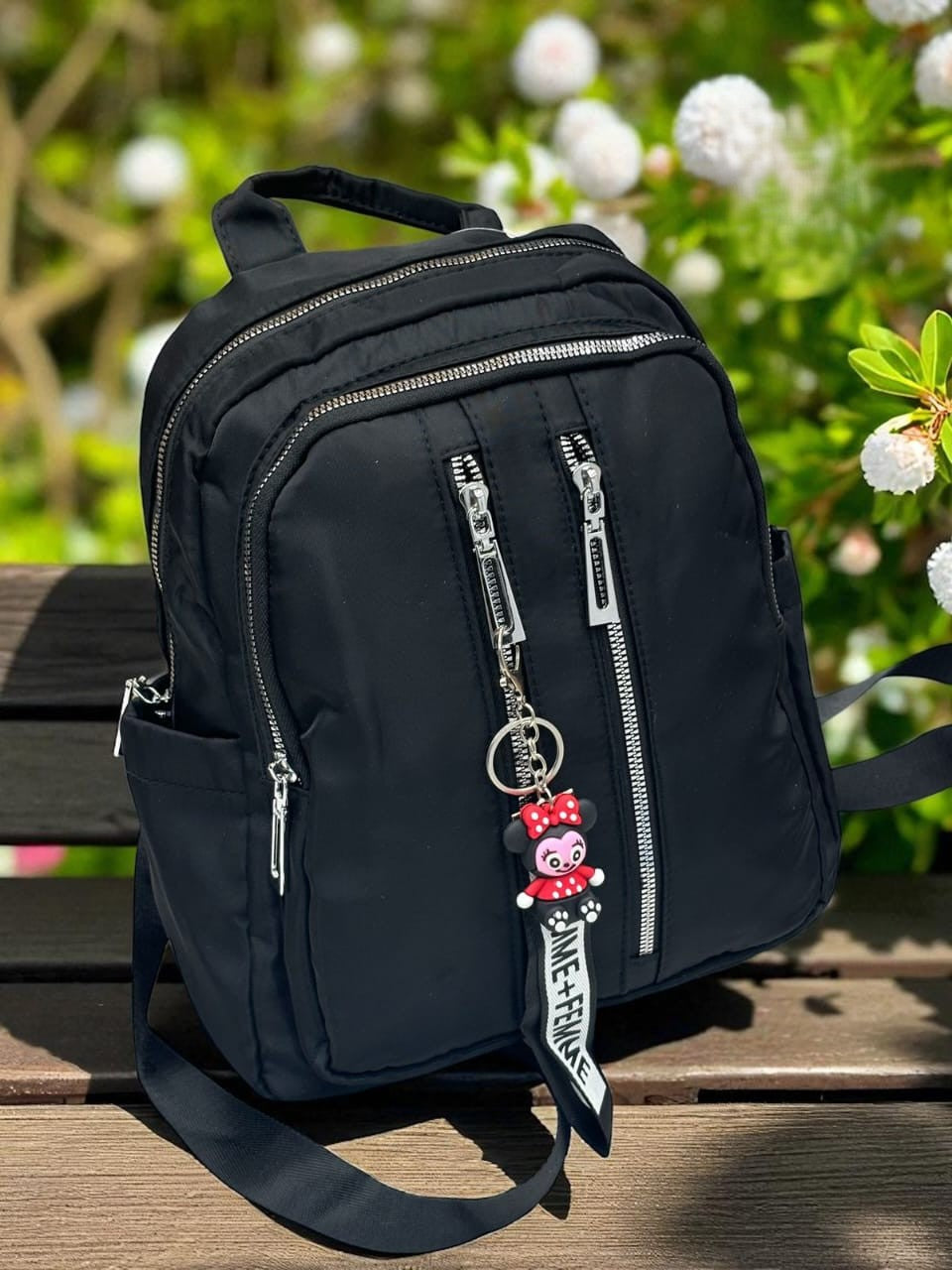 Classy Wardrobe Imported Black Backpack – Multi-Pocket Satin Finish | Office, Market &amp; Daily Use