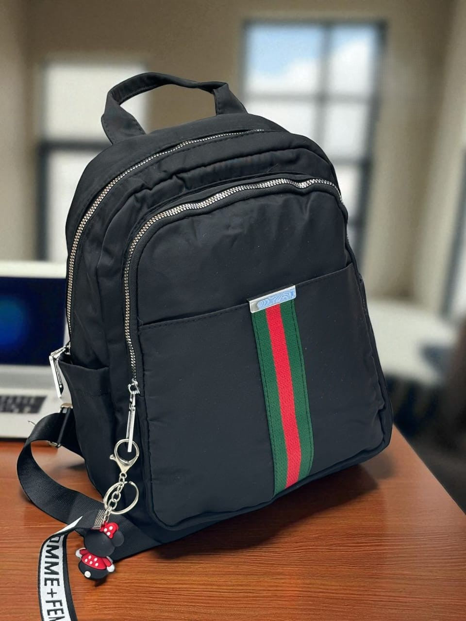 Classy Wardrobe Imported Black Backpack – Multi-Pocket Satin Finish | Office, Market &amp; Daily Use