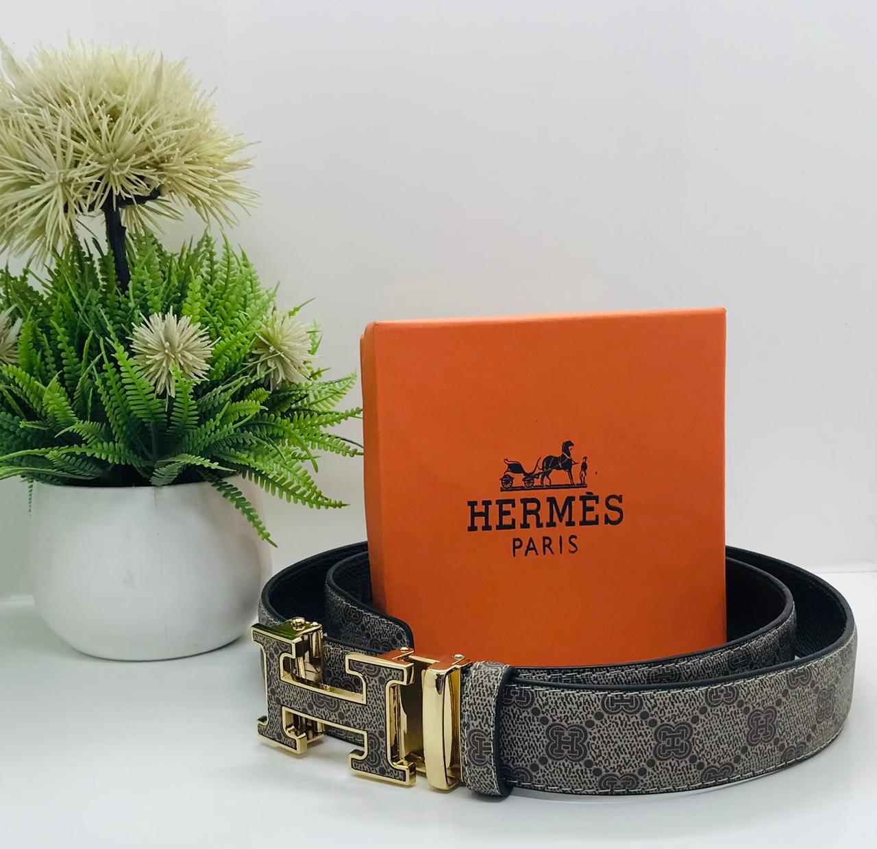 Classy Wardrobe – Hermès Designer Belt for Men | 35mm Luxury Leather Belt with Box (Size 28–46)