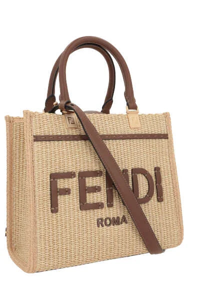 Classy Wardrobe Fendi Style Canvas Leather Hand Bag – Premium Showroom Surplus