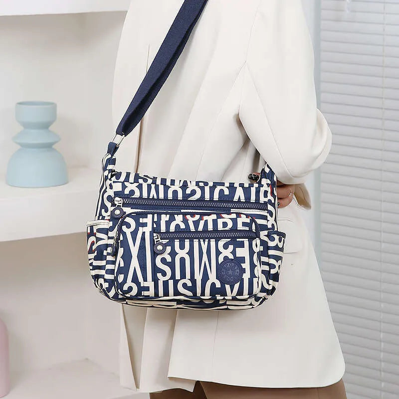 Classy Wardrobe Imported Satin Sling Bag – Multi-Pocket Shoulder &amp; Crossbody Handbag