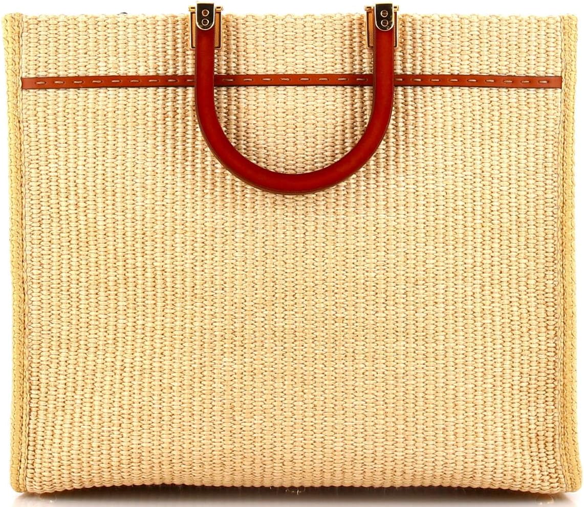 Classy Wardrobe Fendi Style Canvas Leather Hand Bag – Premium Showroom Surplus