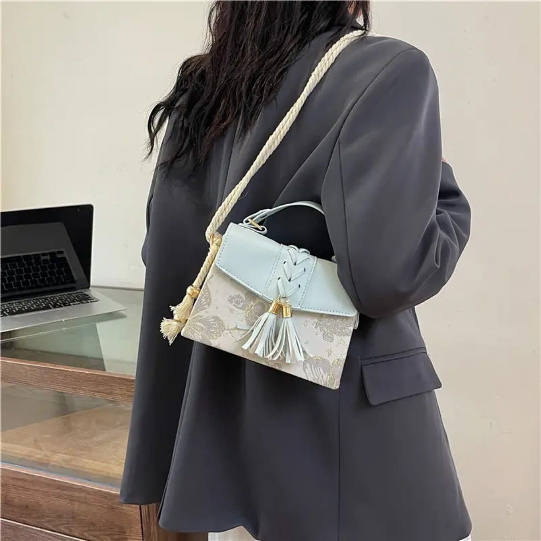 Classy Wardrobe Premium Sling Bag – Fancy Leather Material (White)